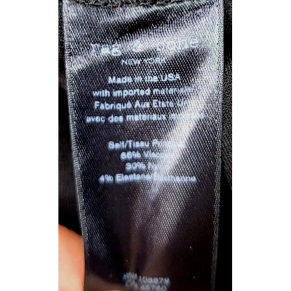 Rag & Bone Simone Snap Black Pant Ankle Slim Cropped Back Zip Size 6 USA - Picture 8 of 11